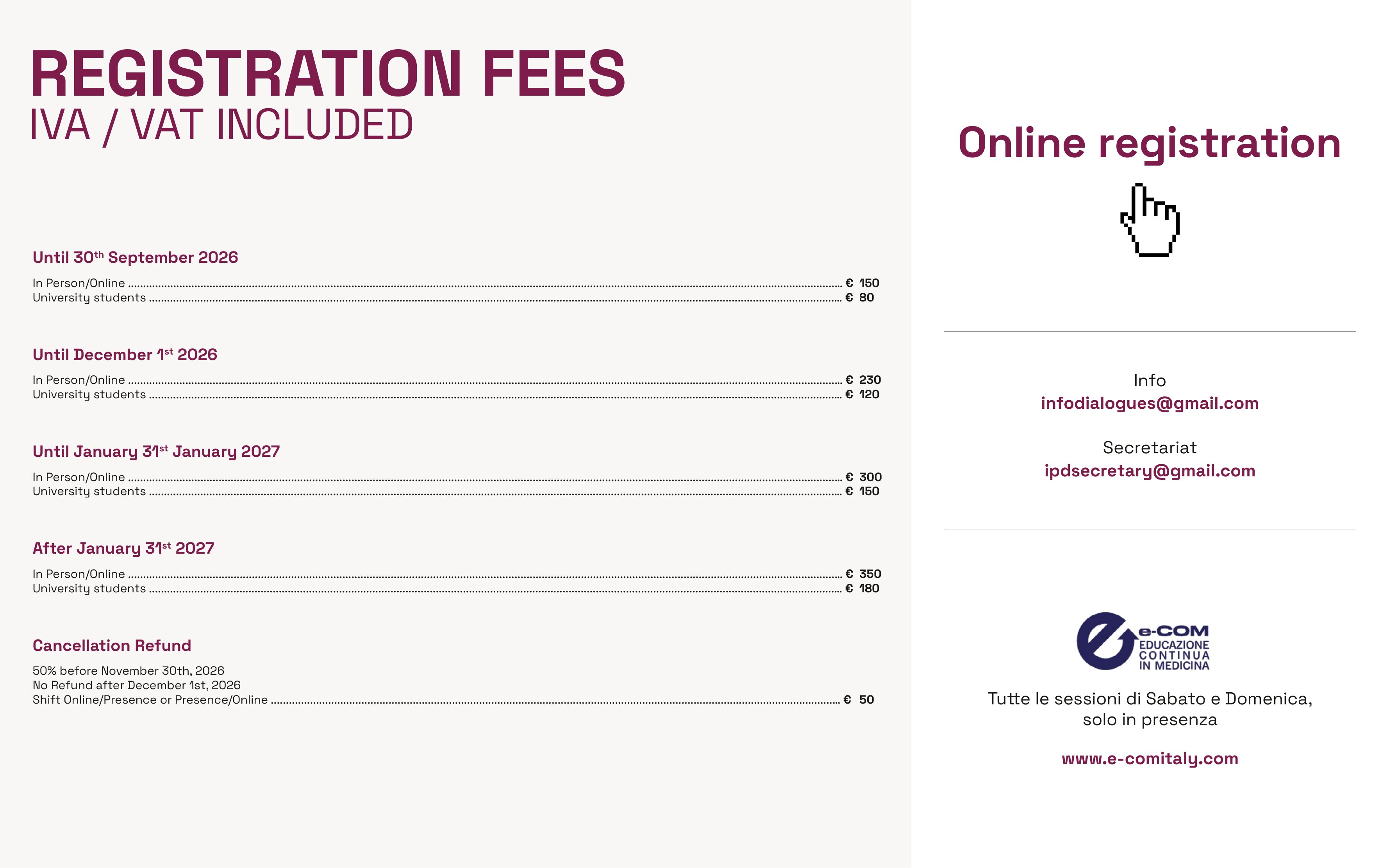 Ticket fees