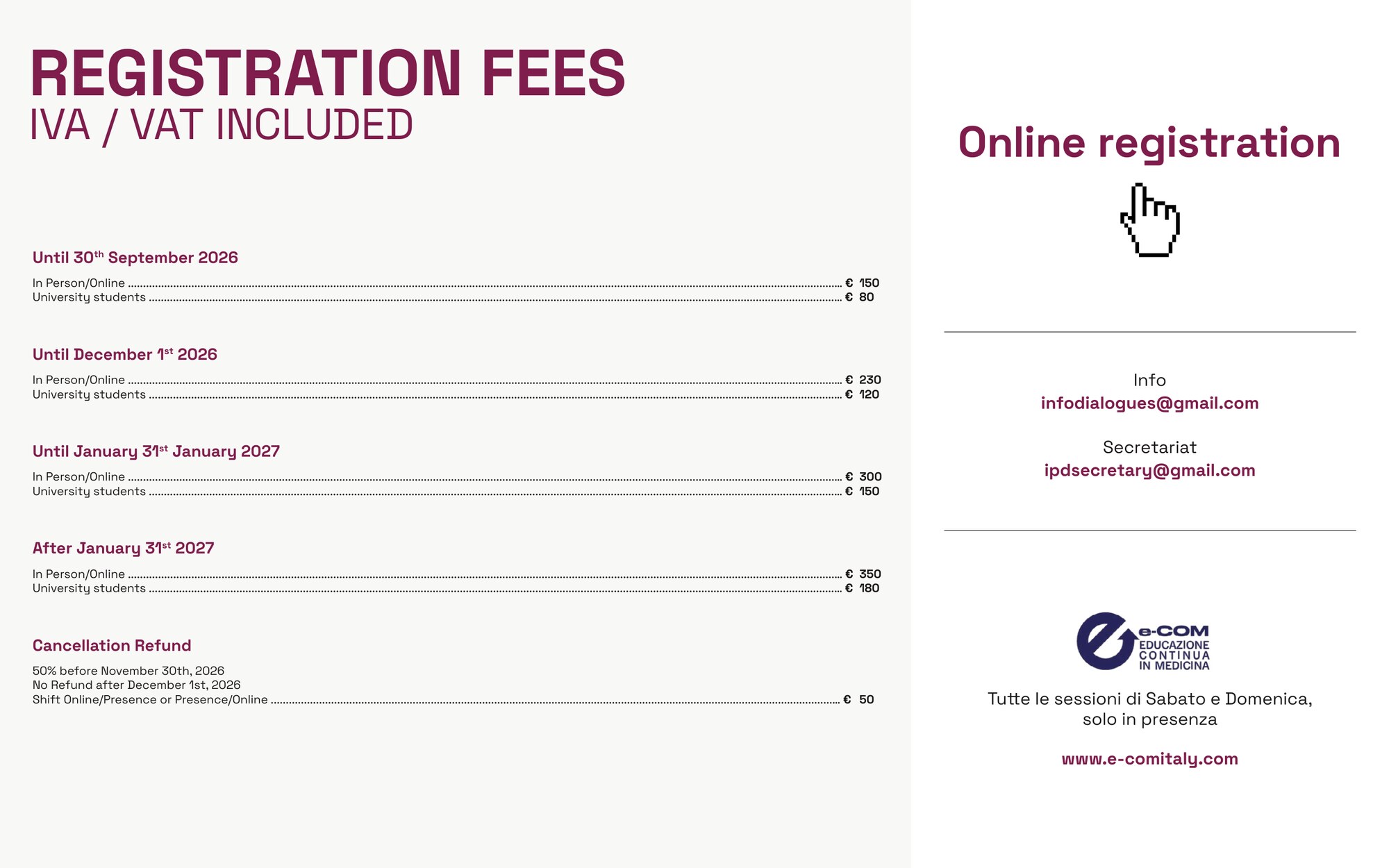 Ticket fees